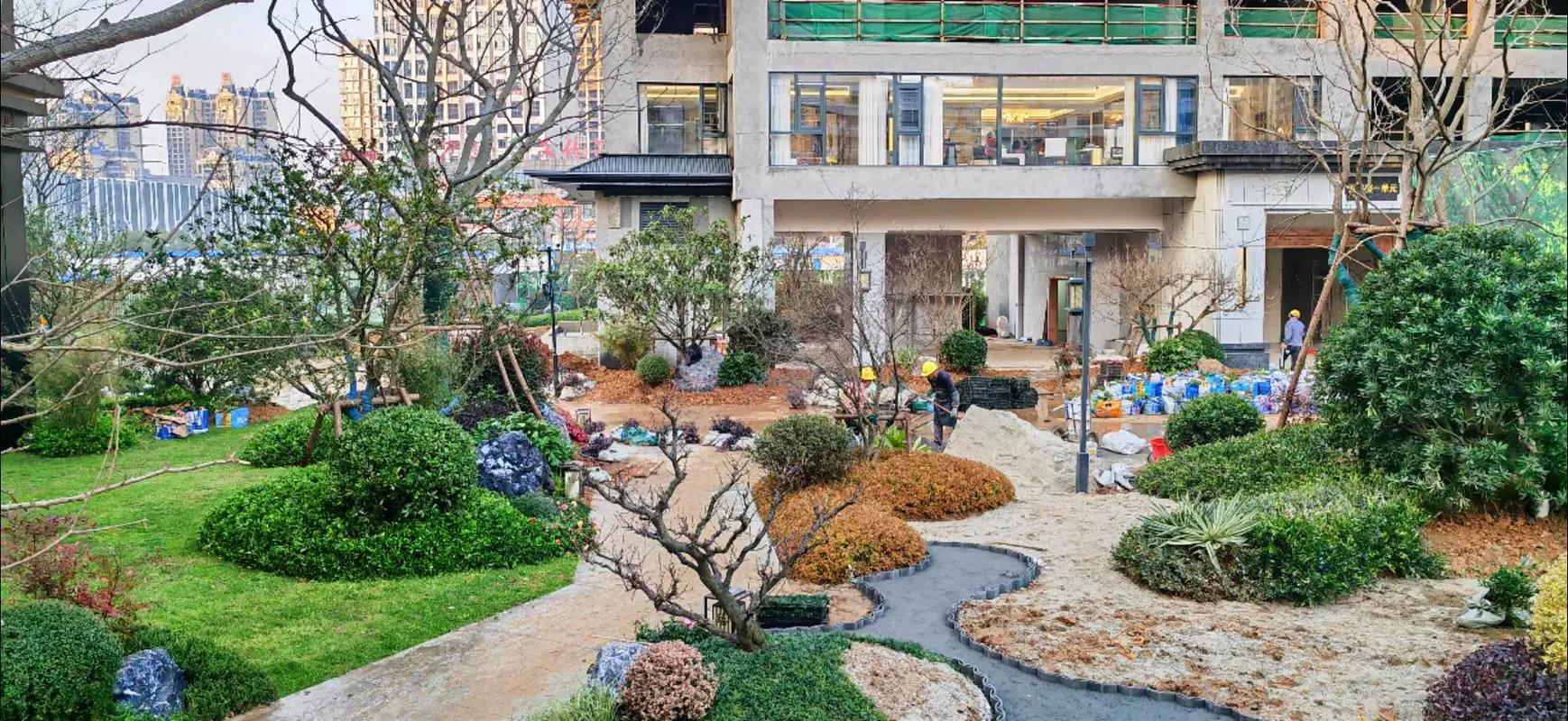 就挺好#园林绿化工程 #园林景观 #施工现场实拍 #专业